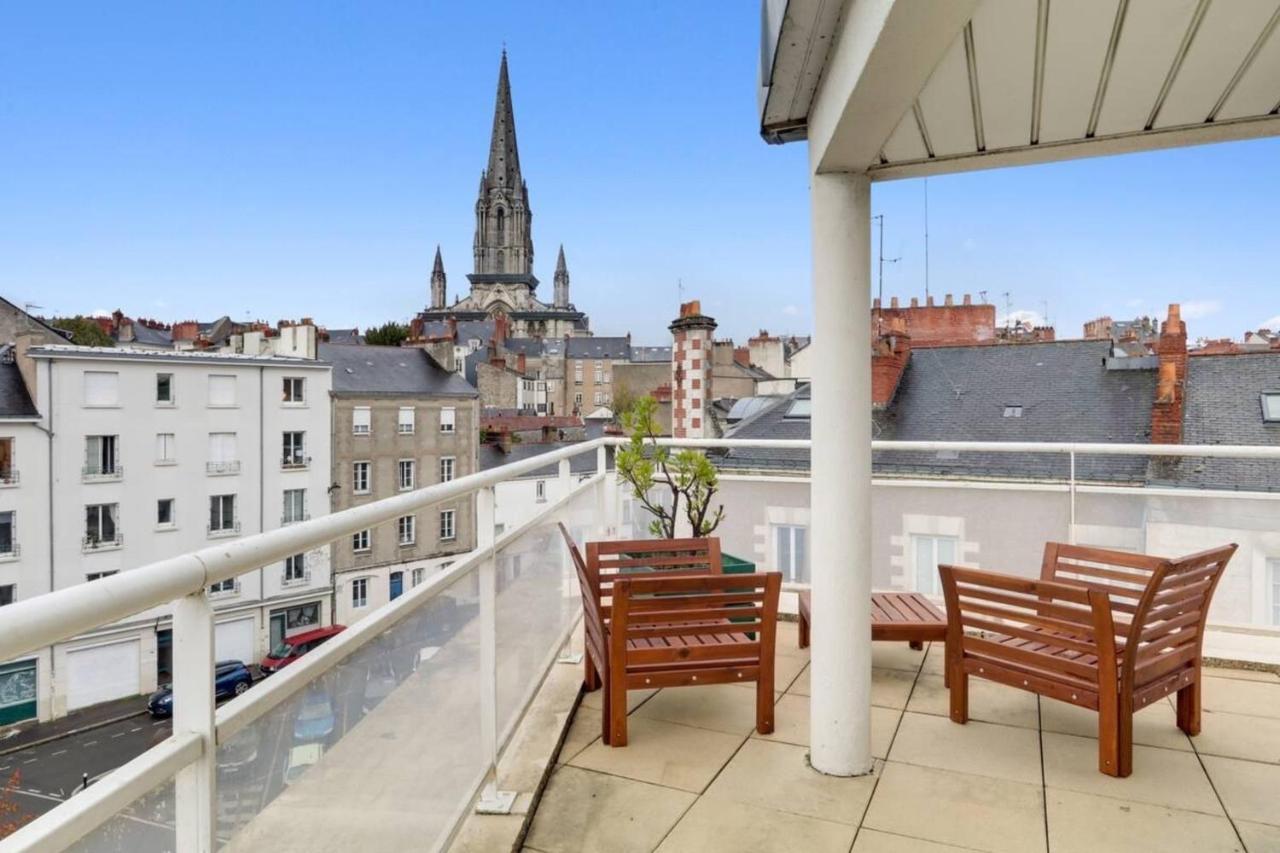 Bright Apartment With Large Terrace Nantes Buitenkant foto