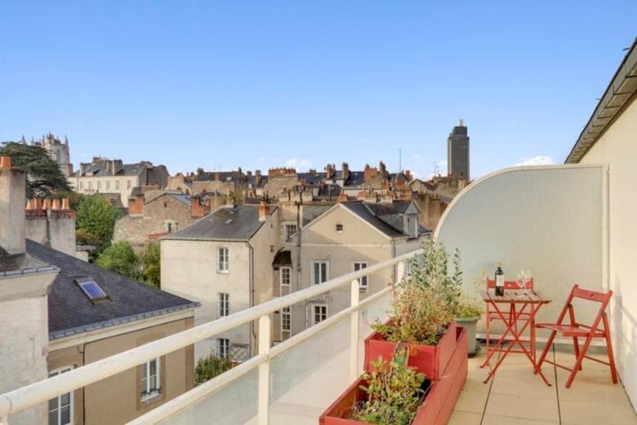 Bright Apartment With Large Terrace Nantes Buitenkant foto